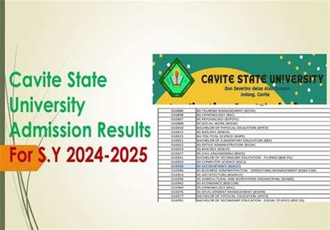 cvsu admission result|ADMISSION: FIRST SEMESTER 2024.